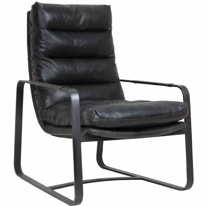 Vintage genuine leather 1 seater sofa bardo conceptual design.