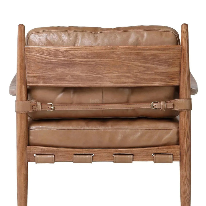 Scandinavian Genuine Leather 1 Seater Sofa BUCKY