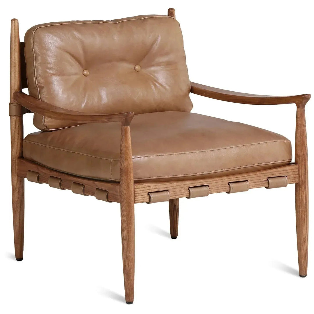 Scandinavian Genuine Leather 1 Seater Sofa BUCKY