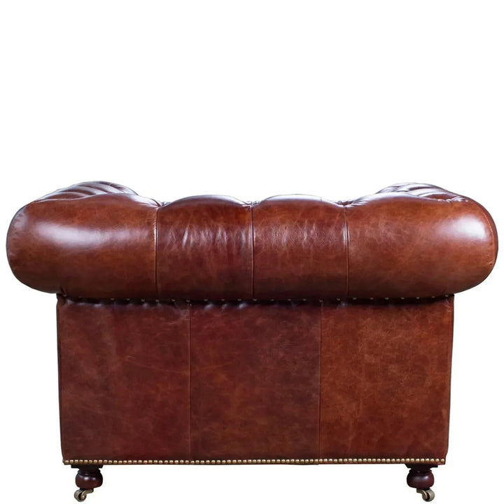 Vintage Genuine Leather 1 Seater Sofa CHESTERFIELD CLASSIC