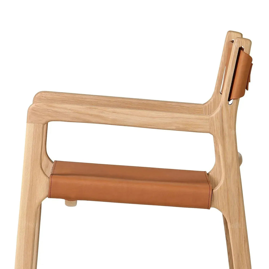 Scandinavian Genuine Leather 1 Seater Sofa CROSSMAN