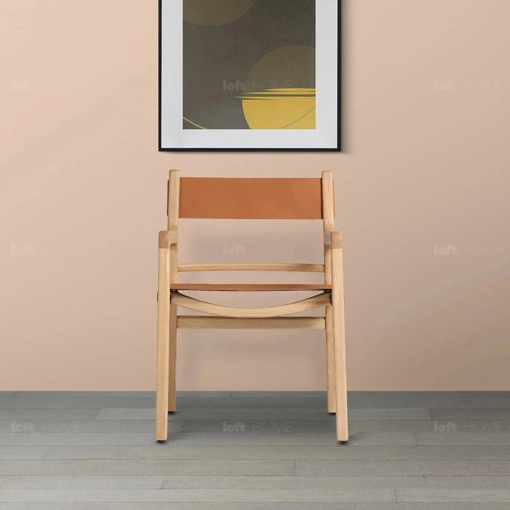 Scandinavian Genuine Leather 1 Seater Sofa CROSSMAN