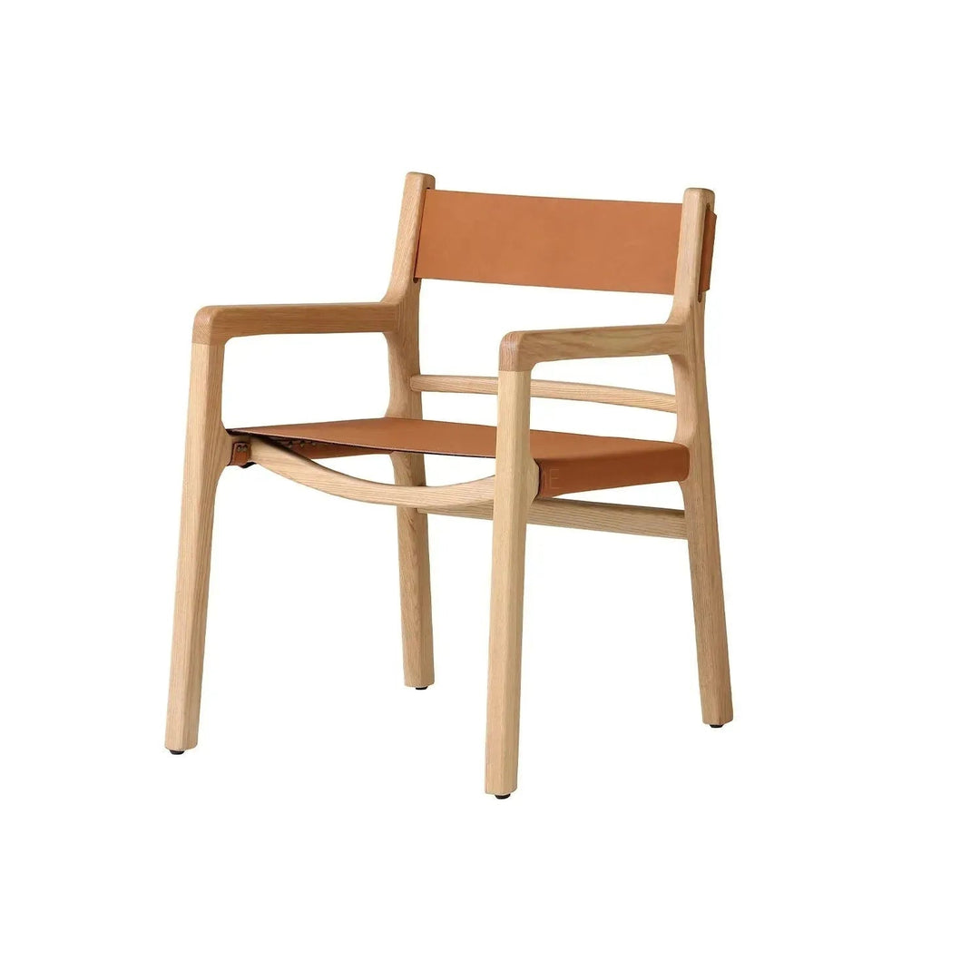 Scandinavian Genuine Leather 1 Seater Sofa CROSSMAN