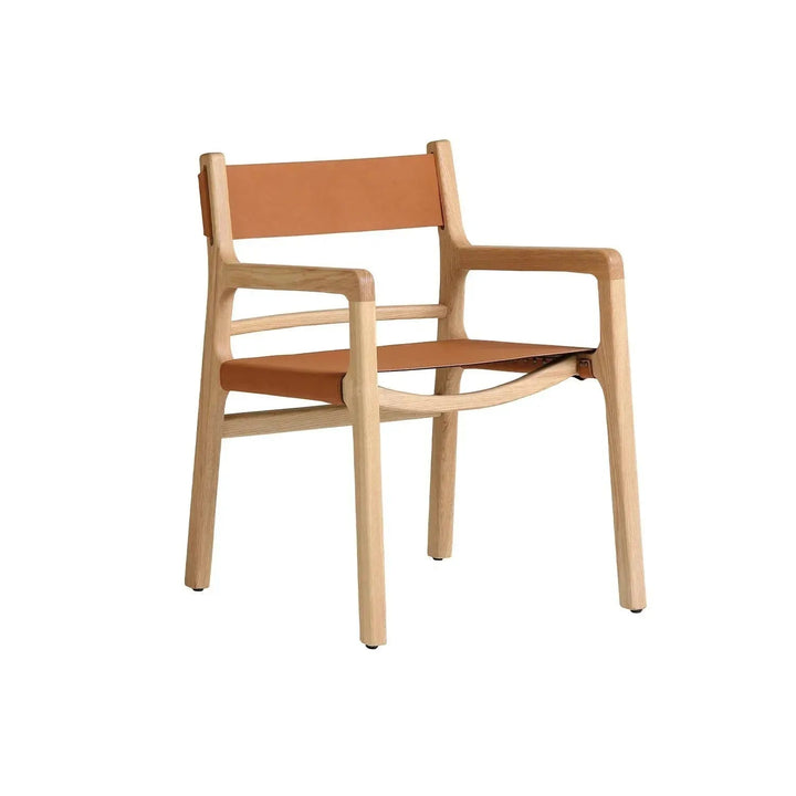 Scandinavian Genuine Leather 1 Seater Sofa CROSSMAN