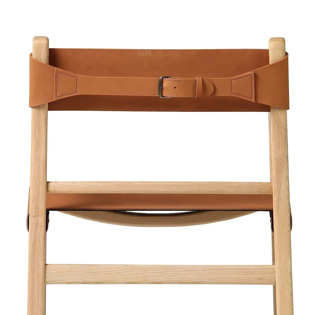 Scandinavian Genuine Leather 1 Seater Sofa CROSSMAN