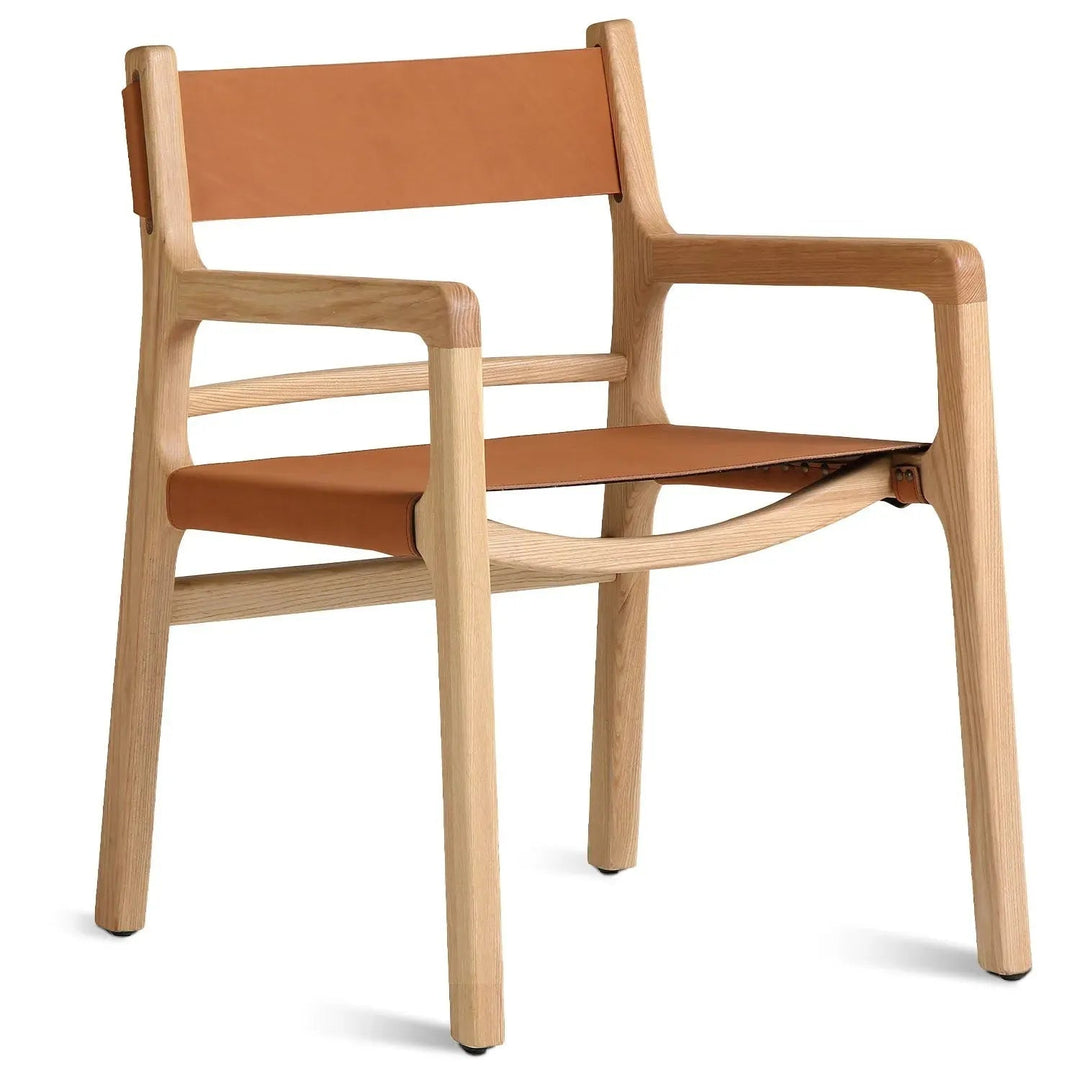 Scandinavian Genuine Leather 1 Seater Sofa CROSSMAN