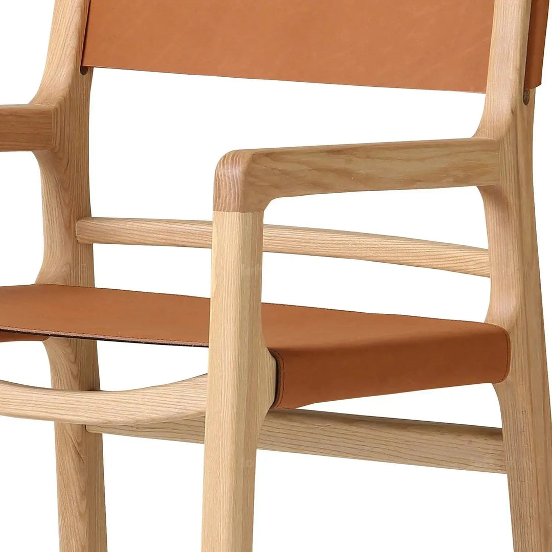 Scandinavian Genuine Leather 1 Seater Sofa CROSSMAN