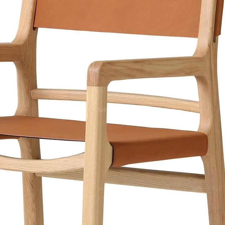 Scandinavian Genuine Leather 1 Seater Sofa CROSSMAN