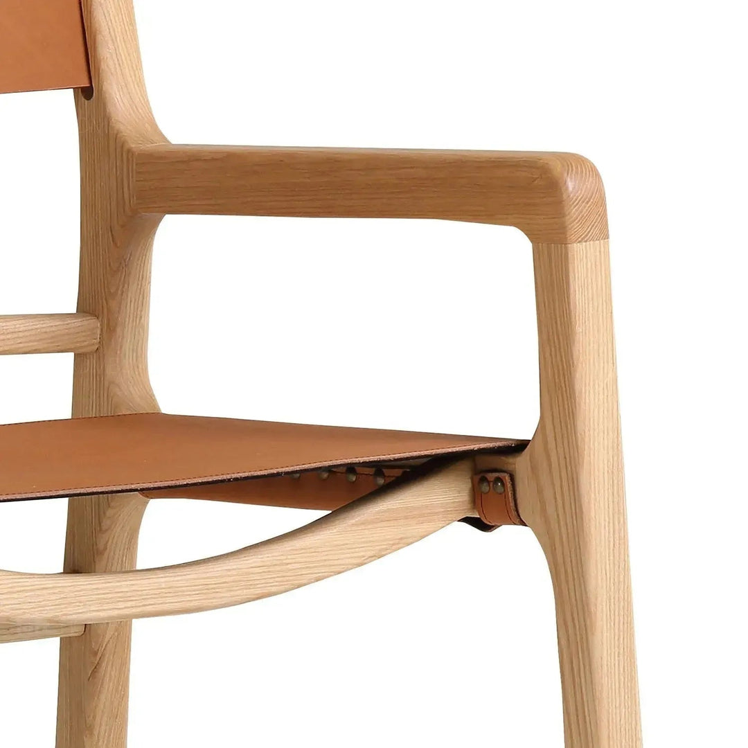 Scandinavian Genuine Leather 1 Seater Sofa CROSSMAN