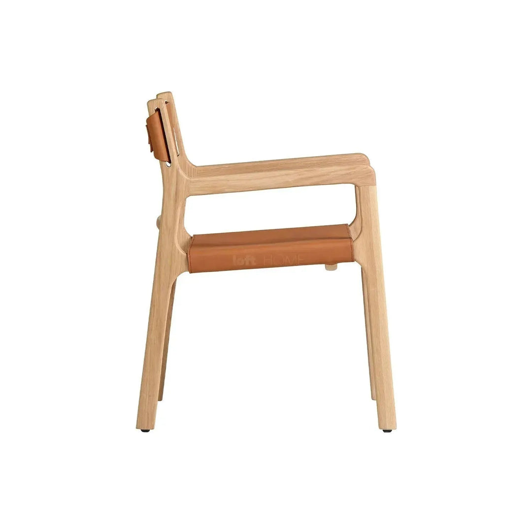 Scandinavian Genuine Leather 1 Seater Sofa CROSSMAN