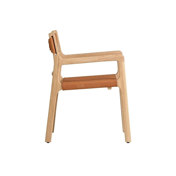 Scandinavian Genuine Leather 1 Seater Sofa CROSSMAN