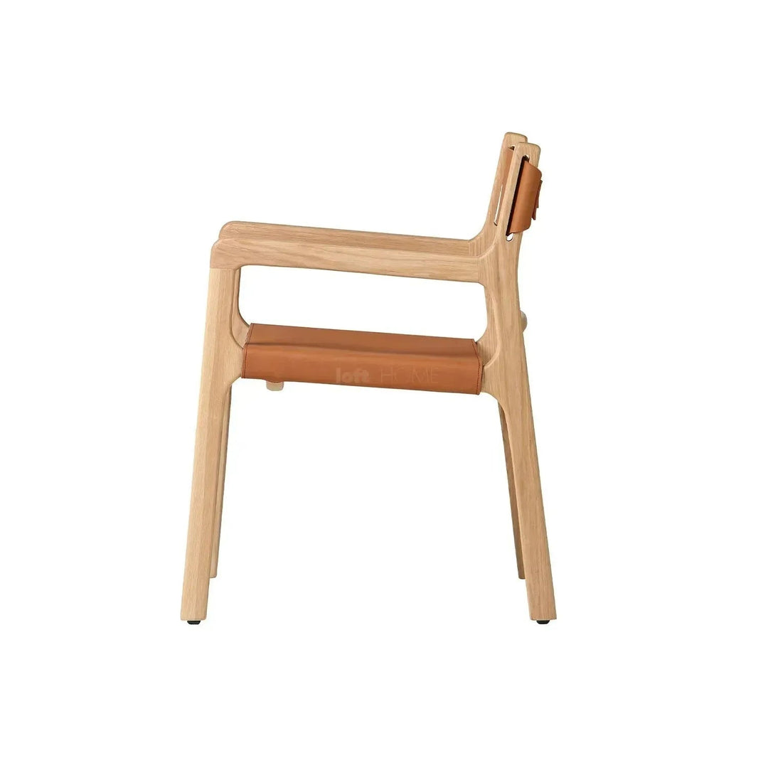 Scandinavian Genuine Leather 1 Seater Sofa CROSSMAN