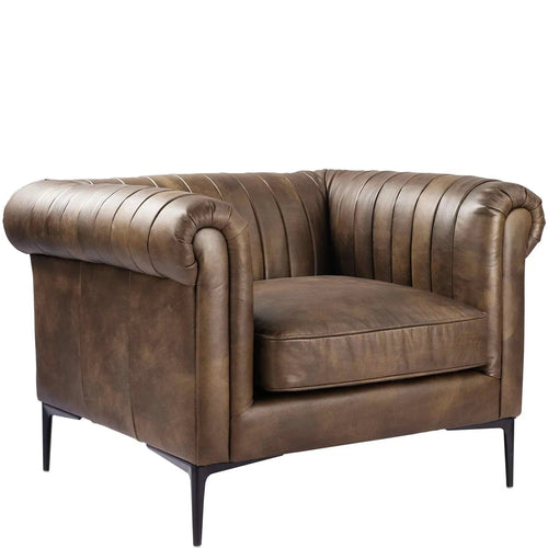 Vintage Genuine Leather 1 Seater Sofa ELIS Good to Know Preview-1