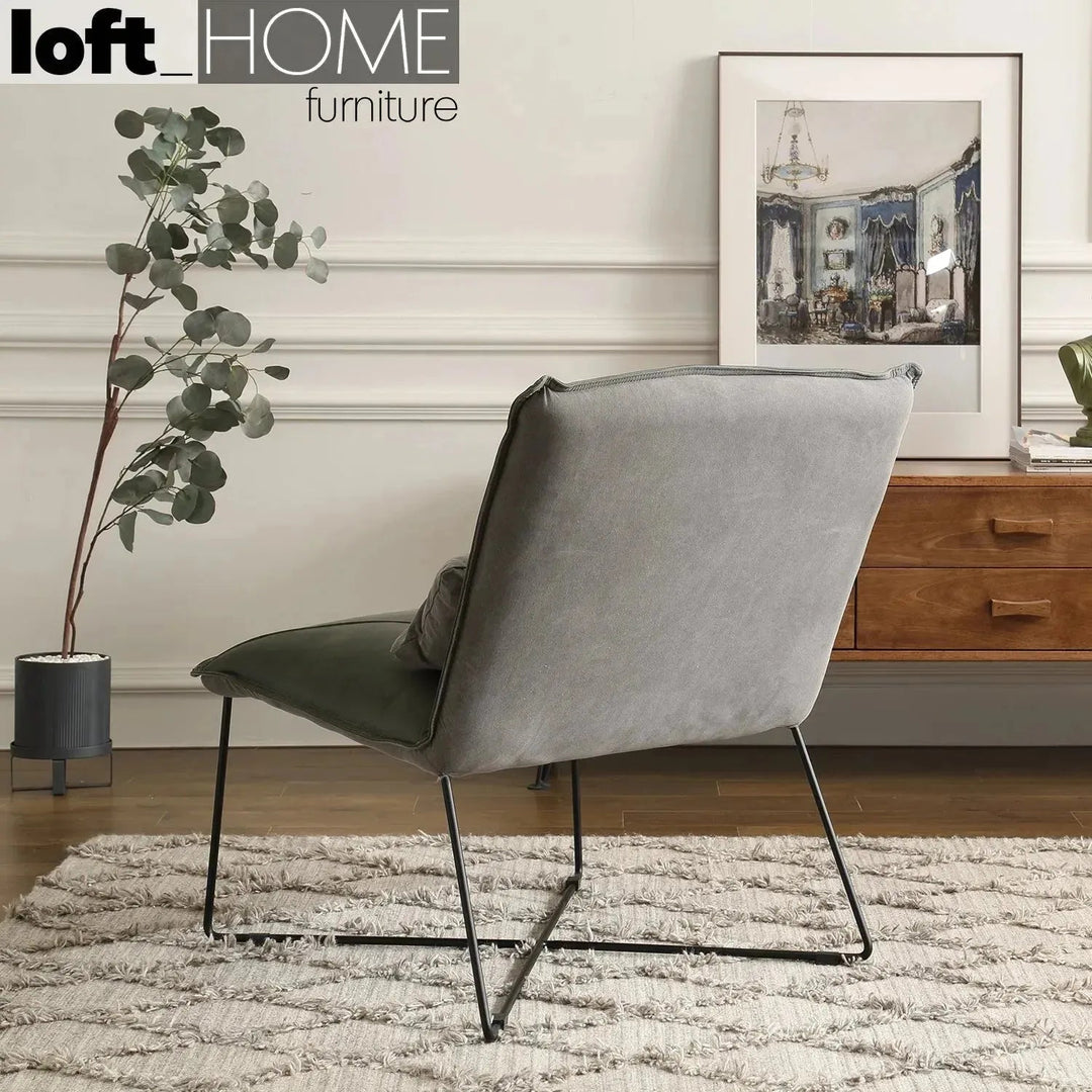 Industrial Genuine Leather 1 Seater Sofa FRANCO