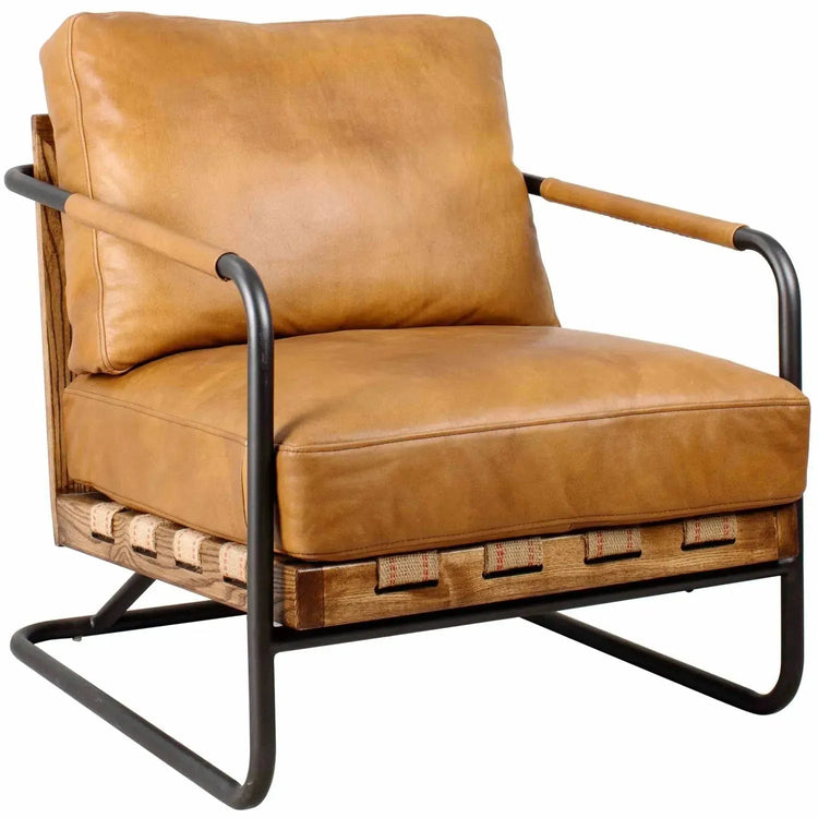 Industrial Genuine Leather 1 Seater Sofa GREY ASH Good to Know Preview-1