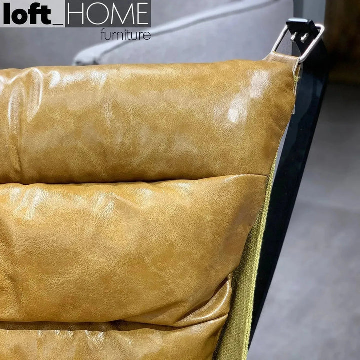 Industrial Genuine Leather 1 Seater Sofa HOPPER