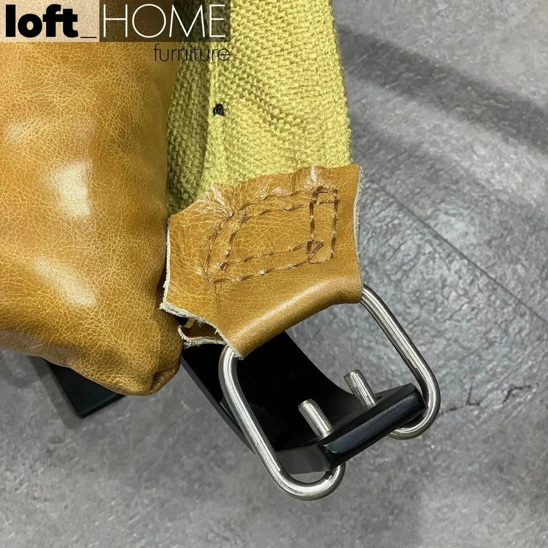 Industrial Genuine Leather 1 Seater Sofa HOPPER