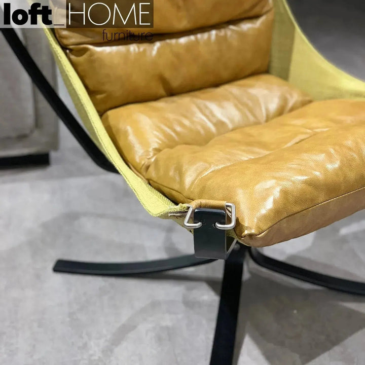 Industrial Genuine Leather 1 Seater Sofa HOPPER