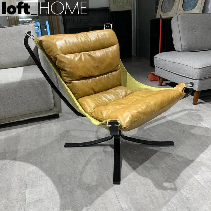 Industrial Genuine Leather 1 Seater Sofa HOPPER