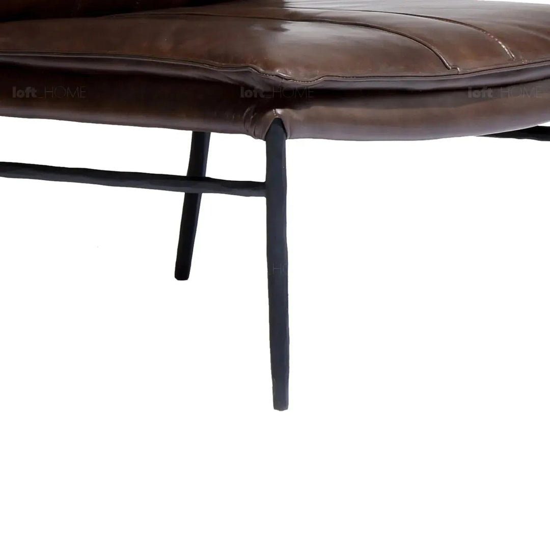 Bauhaus genuine leather 1 seater sofa leather lux layered structure.