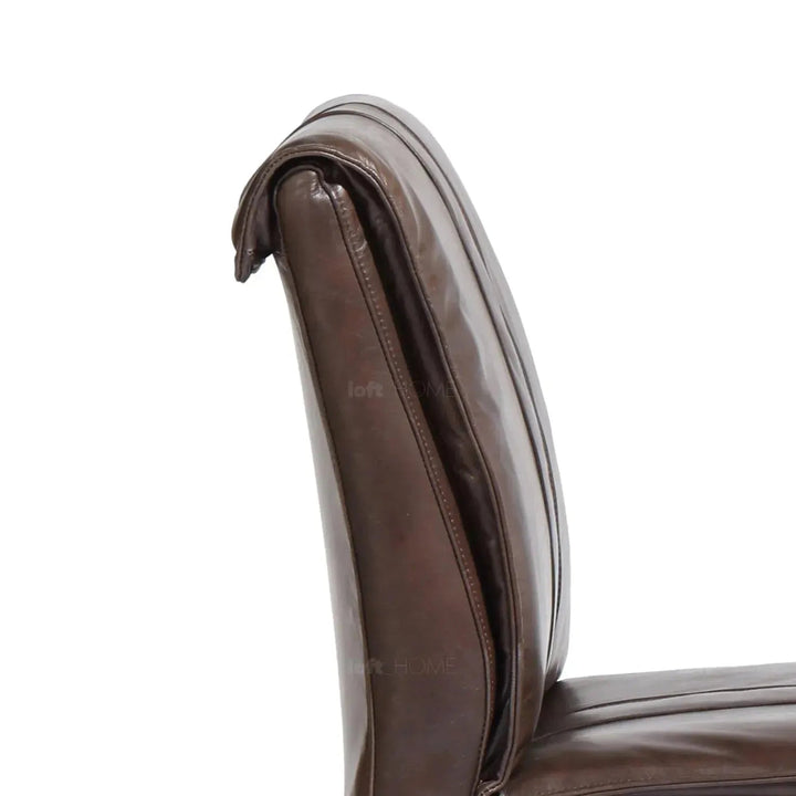 Bauhaus genuine leather 1 seater sofa leather lux conceptual design.