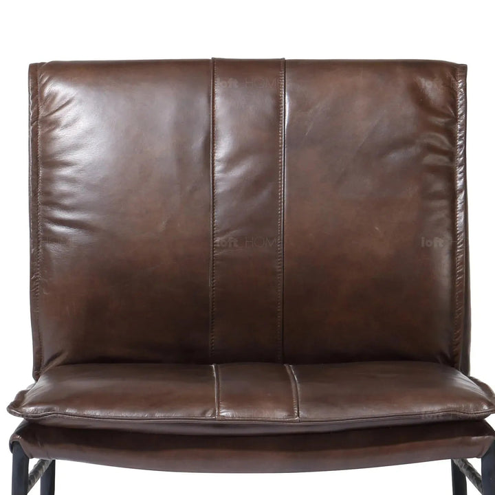 Bauhaus genuine leather 1 seater sofa leather lux in still life.
