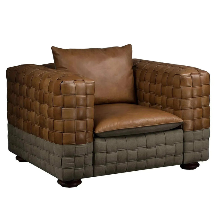 Vintage Genuine Leather 1 Seater Sofa MARTIN