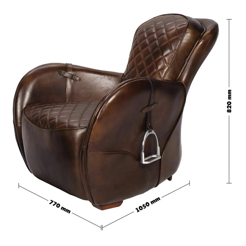 Vintage genuine leather 1 seater sofa moo size charts.