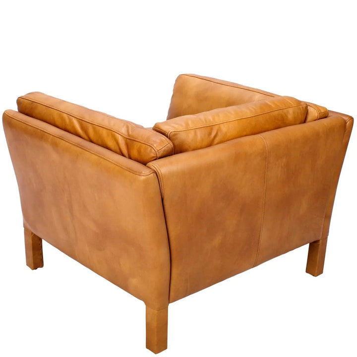 Vintage genuine leather 1 seater sofa reggio conceptual design.