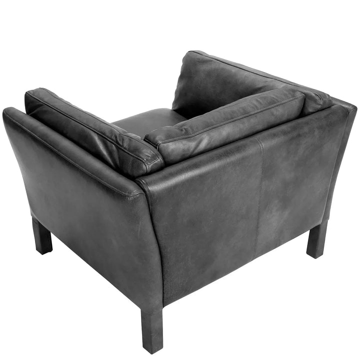 Vintage genuine leather 1 seater sofa reggio detail 1.