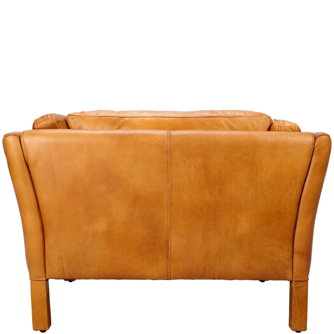 Vintage genuine leather 1 seater sofa reggio situational feels.