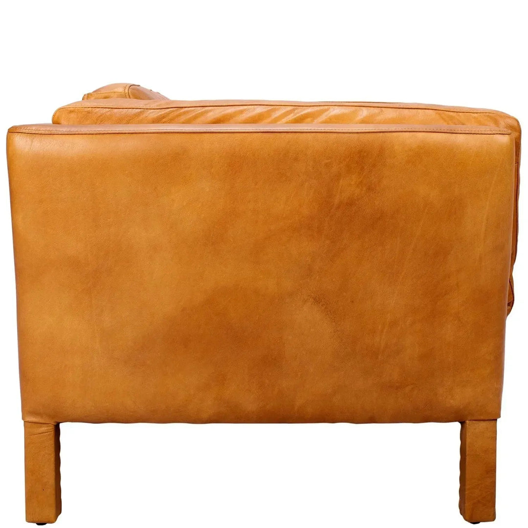 Vintage genuine leather 1 seater sofa reggio environmental situation.