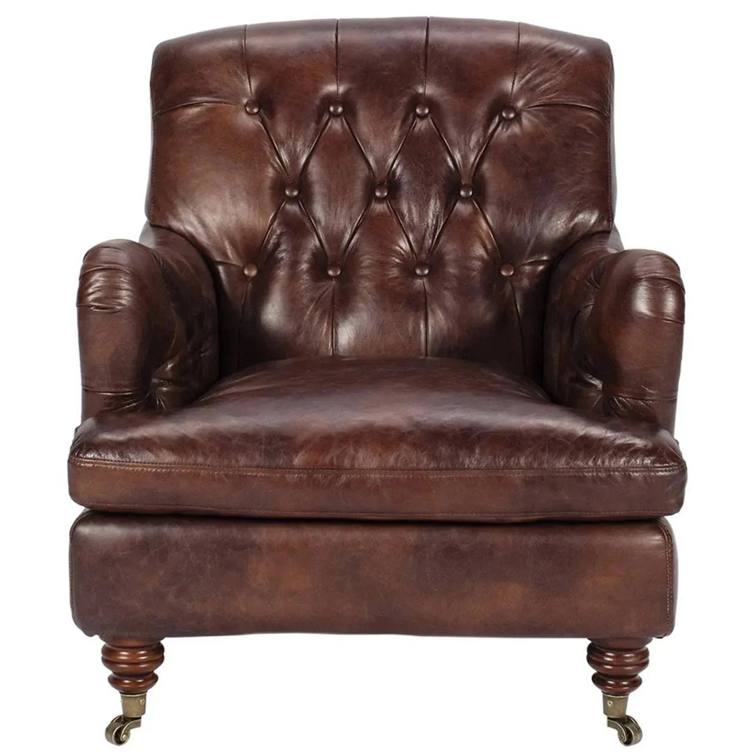 Vintage Genuine Leather 1 Seater Sofa RINO