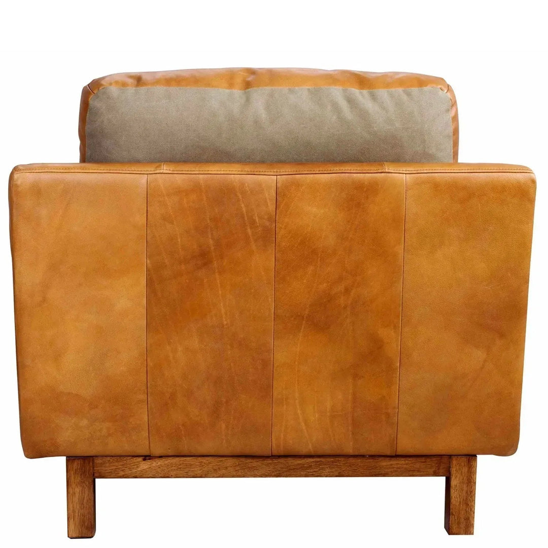 Vintage Genuine Leather 1 Seater Sofa RW And NUT TER