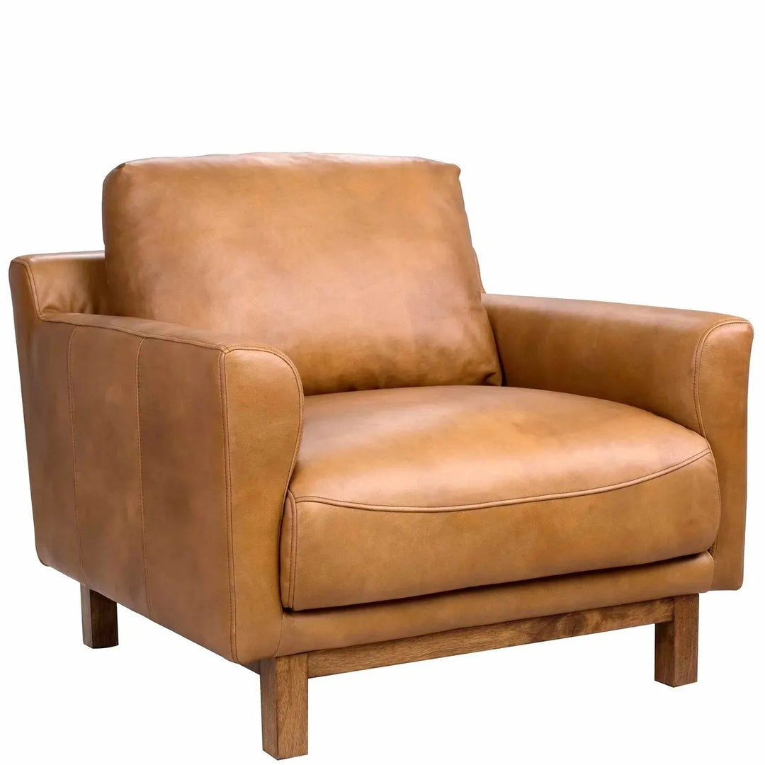 Vintage Genuine Leather 1 Seater Sofa RW And NUT TER