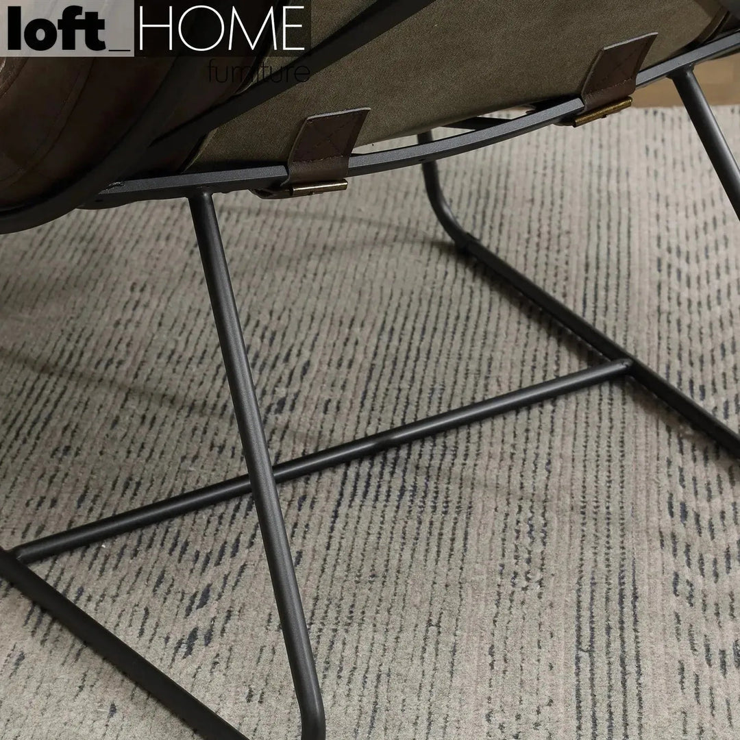 Vintage Genuine Leather 1 Seater Sofa SAND