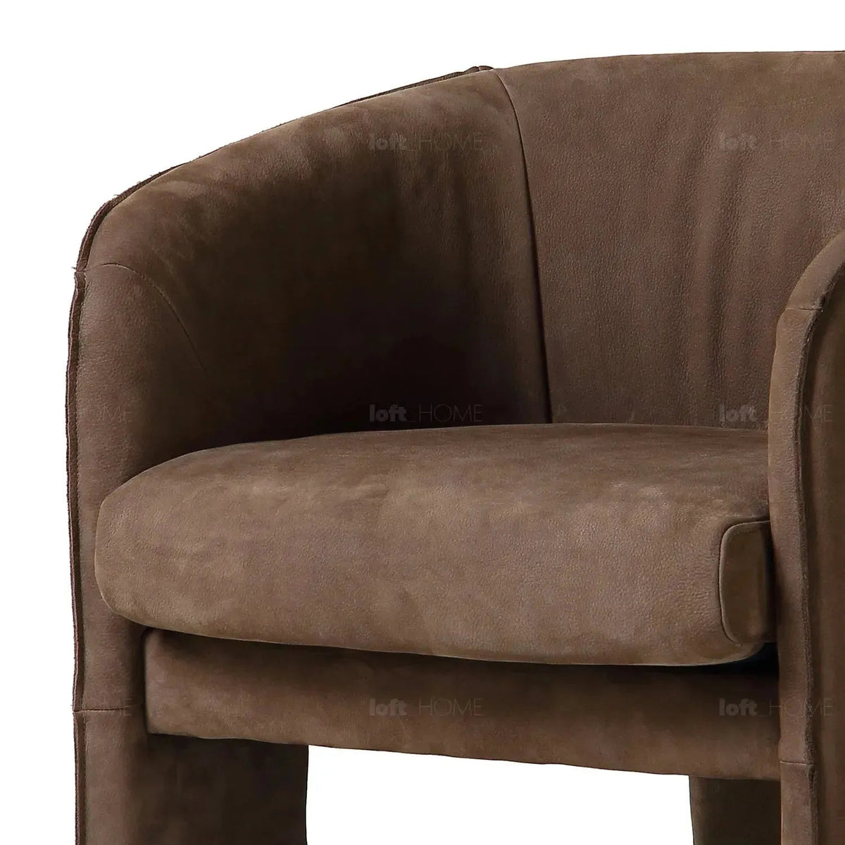 Vintage genuine leather 1 seater sofa vintage joy conceptual design.