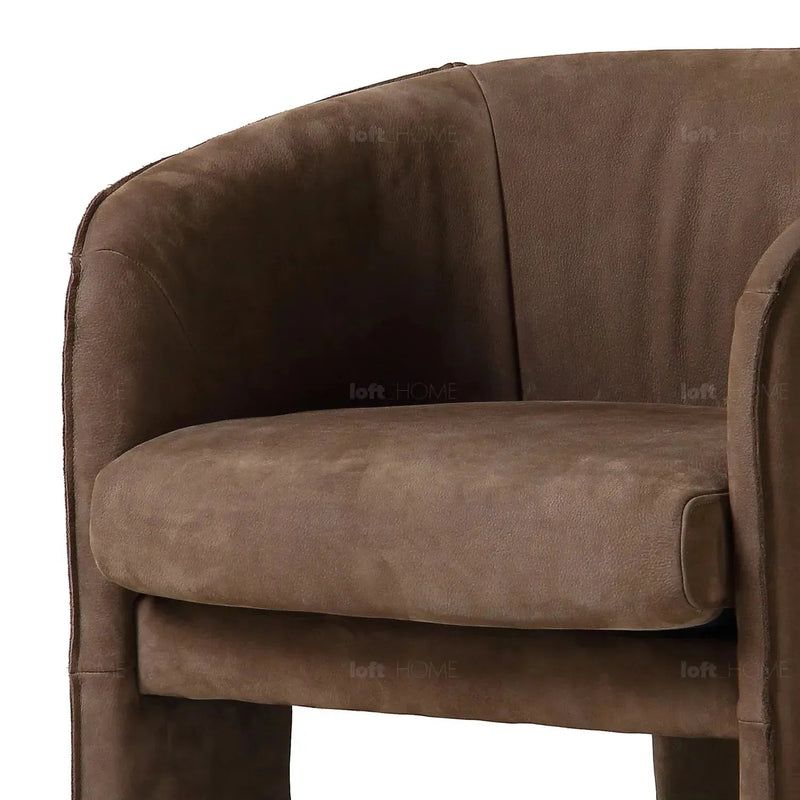 Vintage genuine leather 1 seater sofa vintage joy conceptual design.