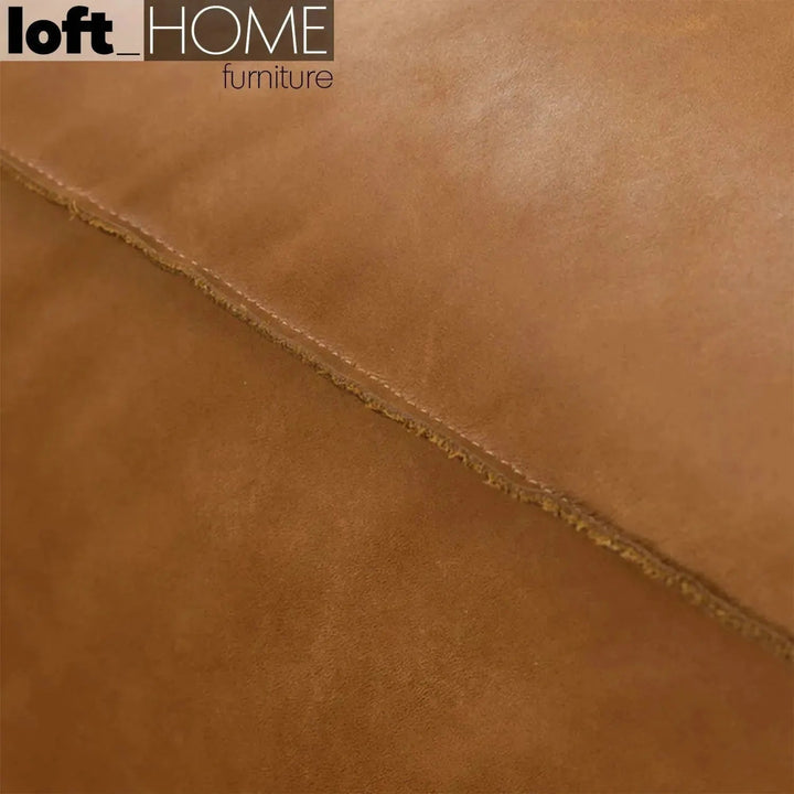 Vintage genuine leather 2 seater sofa antique master conceptual design.