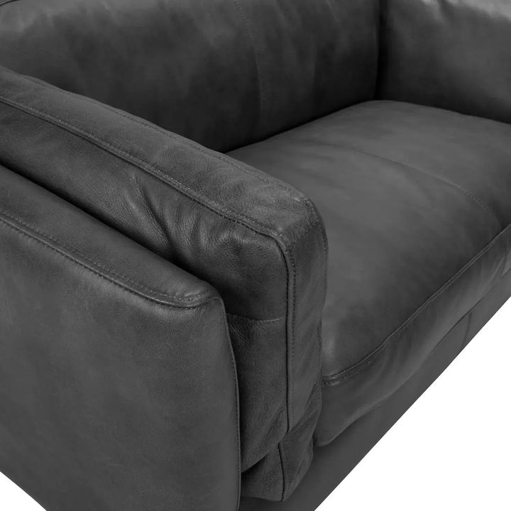 Vintage genuine leather 2 seater sofa reggio conceptual design.