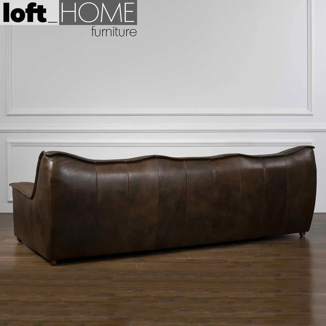 Vintage Genuine Leather 3 Seater Sofa AIRMASTER