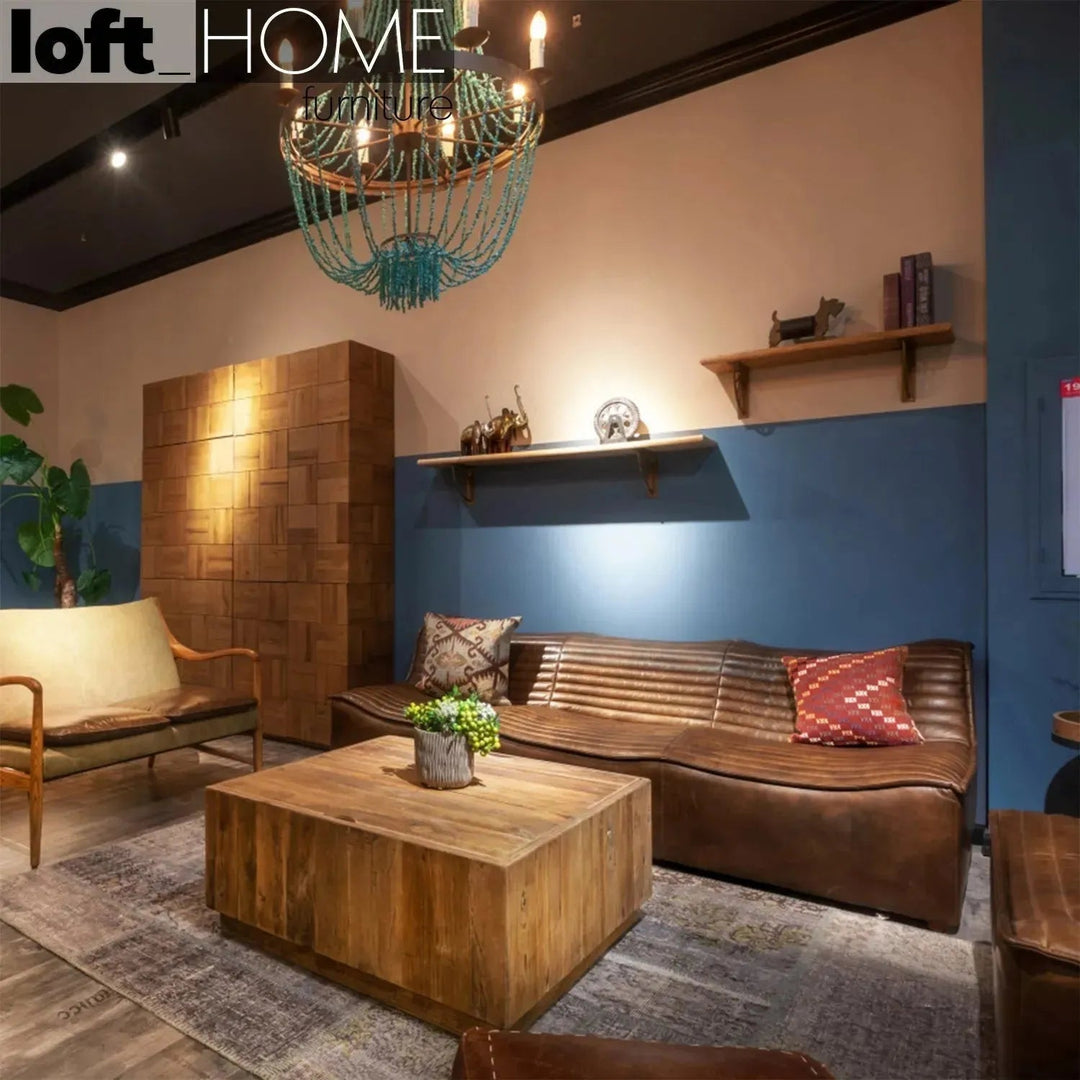 Vintage Genuine Leather 3 Seater Sofa AIRMASTER