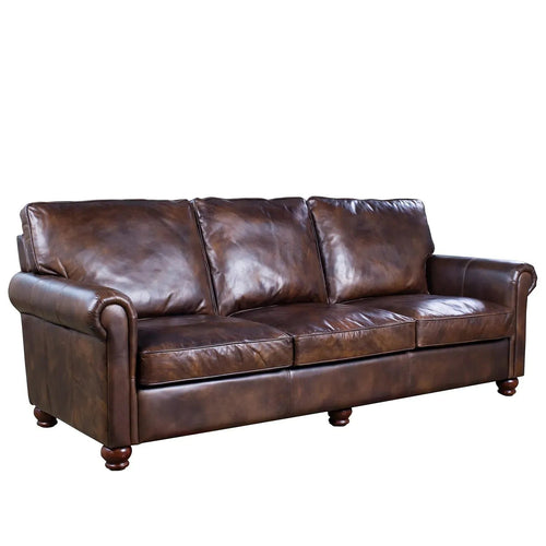 Vintage Genuine Leather 3 Seater Sofa ANTIMAS Good to Know Preview-1