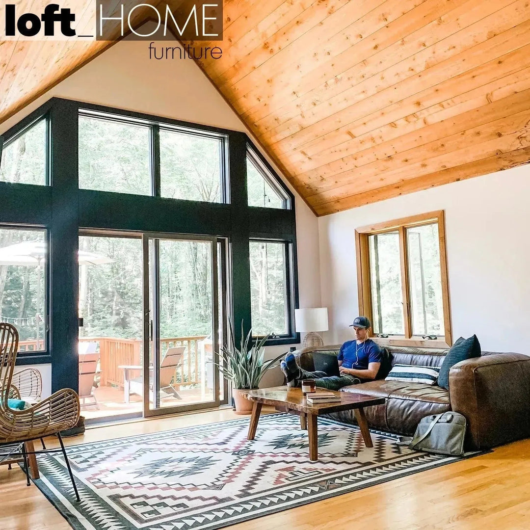 Vintage Genuine Leather 3 Seater Sofa ANTIQUE MASTER