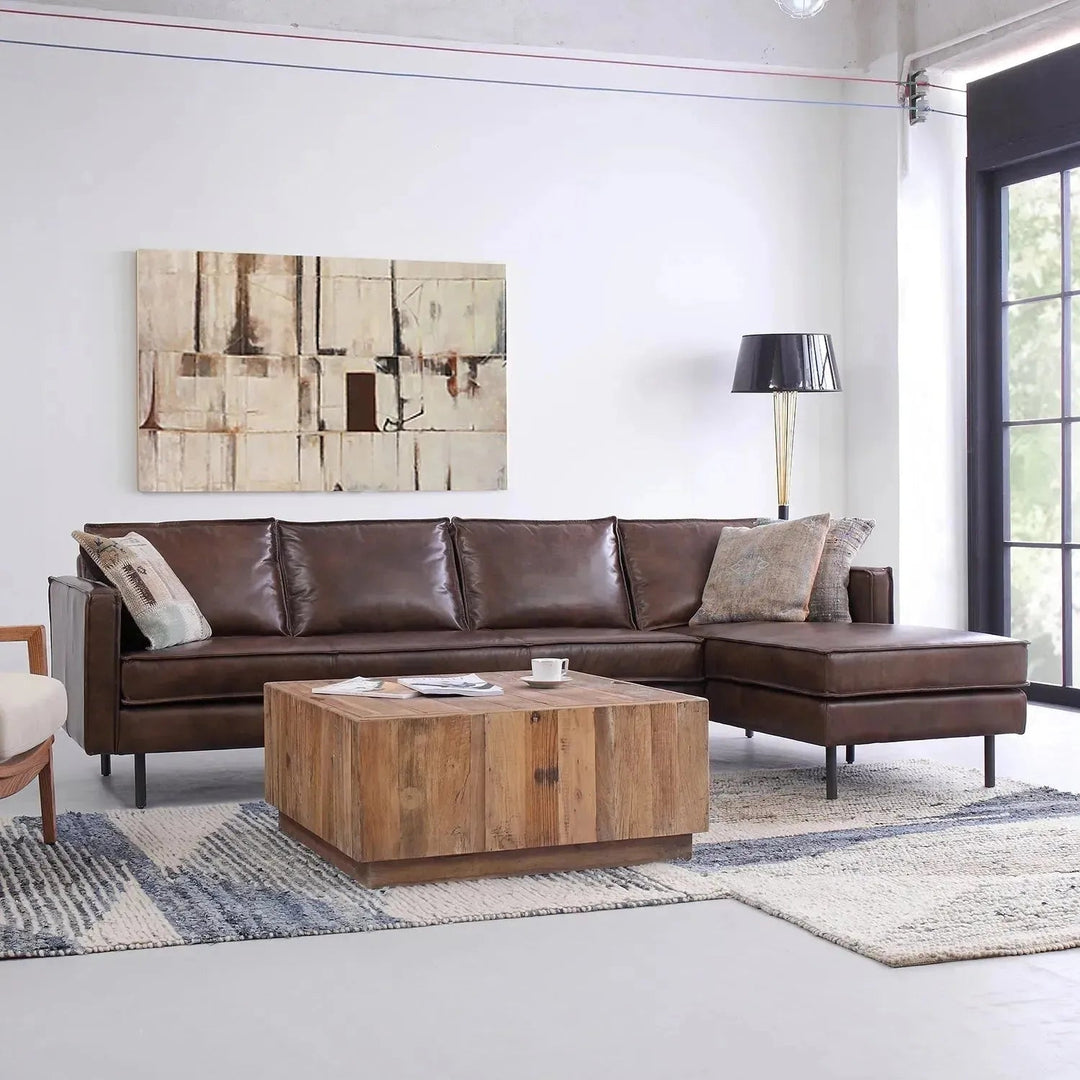 Vintage Genuine Leather 3 Seater Sofa BELGIAN