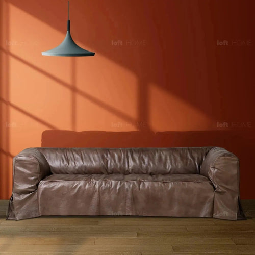 Vintage Genuine Leather 3 Seater Sofa EAMES Good to Know Preview-1