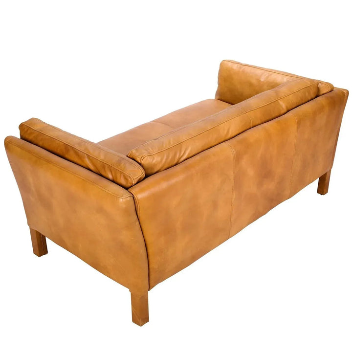Vintage genuine leather 3 seater sofa reggio situational feels.