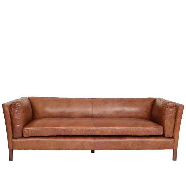 Vintage Genuine Leather 4 Seater Sofa REGGIO