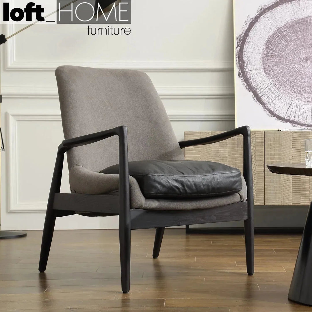 Vintage Genuine Leather And Canvas 1 Seater Sofa BARTON