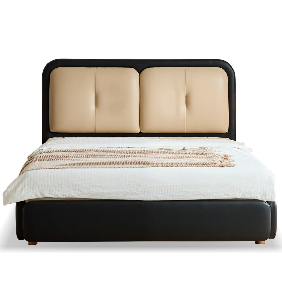 Vintage genuine leather bed cove conceptual design.